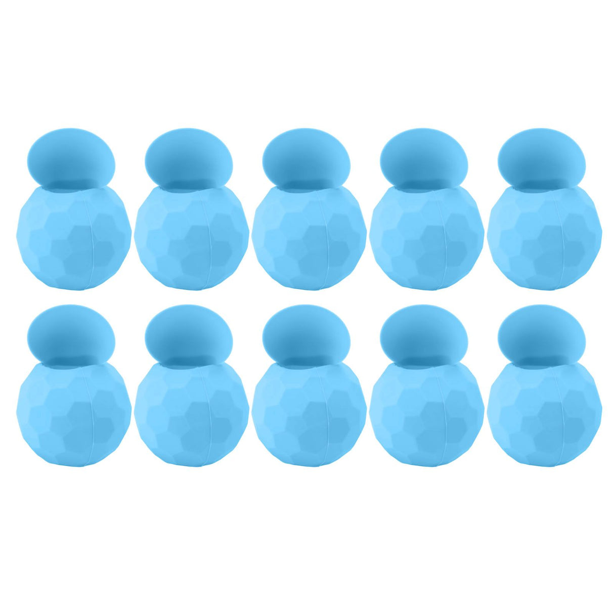 10 Pcs Reusable Water Balloons Silicone Water Balloons Self Sealing Quick Fill Summer Pool Beach Party Game Toy Light Blue