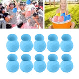 10 Pcs Reusable Water Balloons Silicone Water Balloons Self Sealing Quick Fill Summer Pool Beach Party Game Toy Light Blue - Extra Image