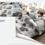 Air Conditioner Quilt Washable Cotton Lightweight Quilt Summer Comforter for Children Adult Type 1 150x200cm - Rear View