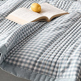 Air Conditioner Quilt Washable Cotton Lightweight Quilt Summer Comforter for Children Adult Type 2 150x200cm