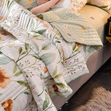 Air Conditioner Quilt Washable Cotton Lightweight Quilt Summer Comforter for Children Adult Type 3 200x230cm
