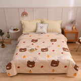 Cotton Quilt Washable Embroidery Ultrasonic Quilting Skin Friendly Cotton Comfortable Breathable Summer Quilt Bear 180x200cm