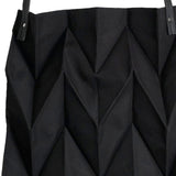 Reusable Tote Bag Large Capacity Fashion Polyline Design Shopping Cloth Bag for Home Travelling Office Black - 45-Degree Angle