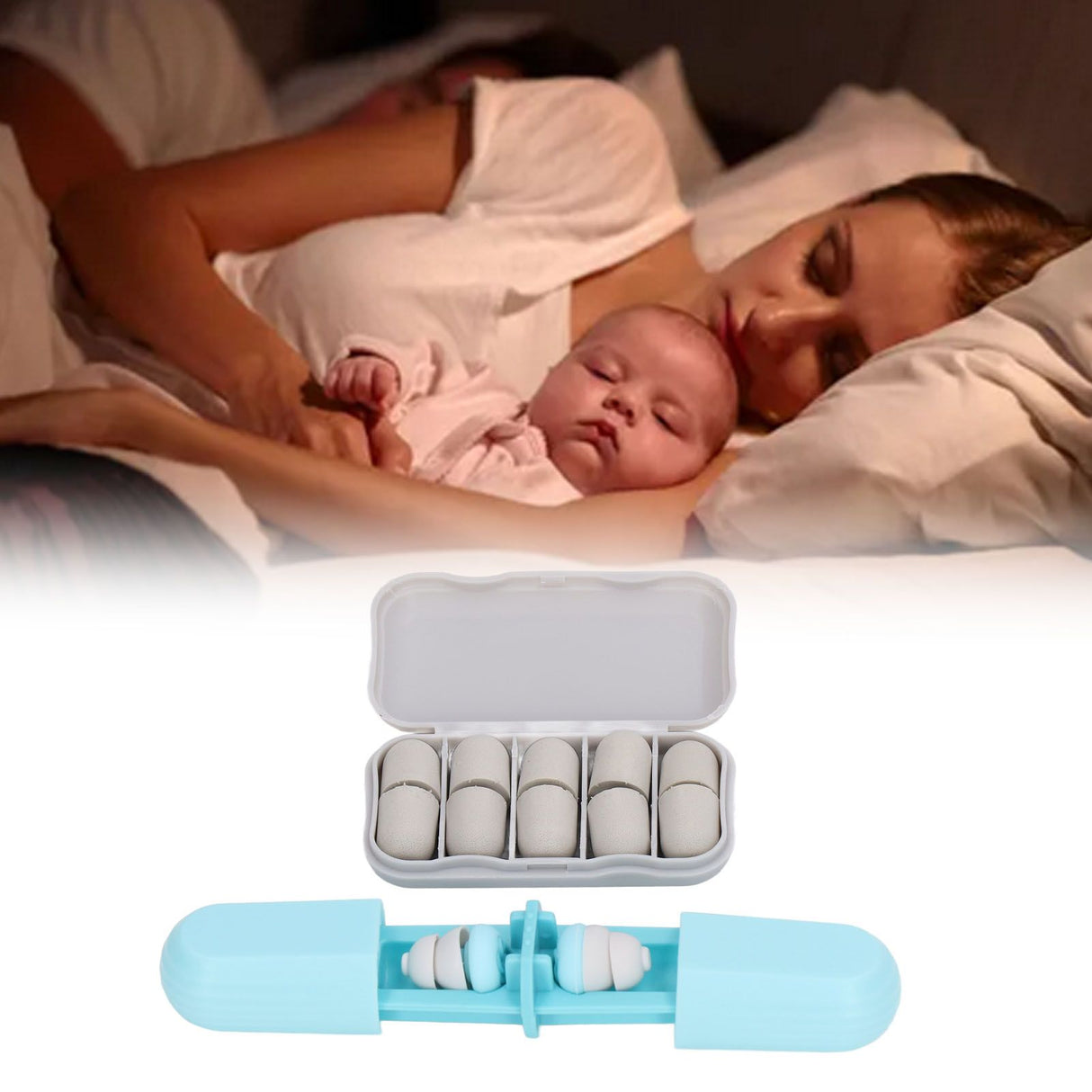 Super Sound Isolation Earplugs Noise Reduction Ear Plugs Noise Reducing Sleep Earplugs for Student Dormitory Study Blue