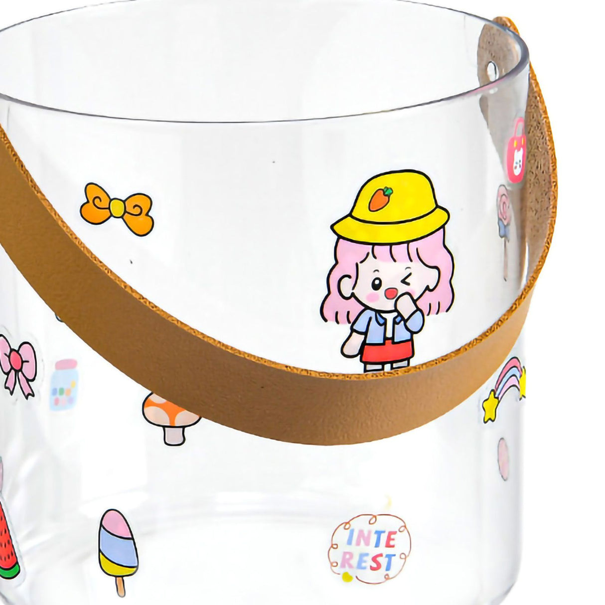 PET Small Ice Bucket Household Transparent Ice Wine Barrel Picnic Beer Drink Ice Bucket S 13x13cm/5.1x5.1in
