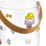 PET Small Ice Bucket Household Transparent Ice Wine Barrel Picnic Beer Drink Ice Bucket S 13x13cm/5.1x5.1in