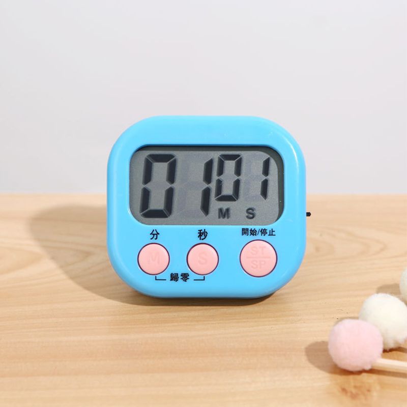 Digital Clock Timer Classroom Kitchen Magnetic Stopwatch for Kids Cooking Baking Boiling Egg Sports Blue