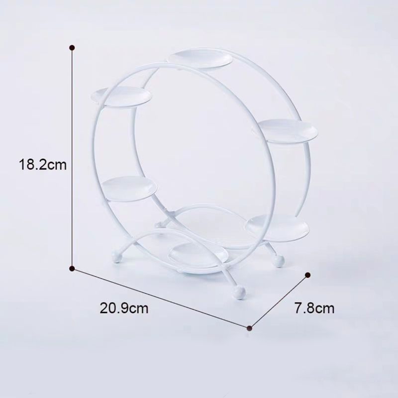 Ferris Wheel Display Rack Decorative Safe Rounded Edge Toys Storage Display Bracket Holder for Home White