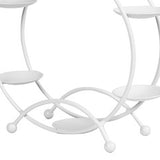 Ferris Wheel Display Rack Decorative Safe Rounded Edge Toys Storage Display Bracket Holder for Home White - Top-Down View