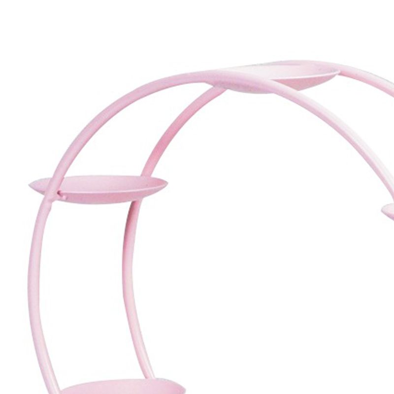 Ferris Wheel Display Rack Decorative Safe Rounded Edge Toys Storage Display Bracket Holder for Home Pink