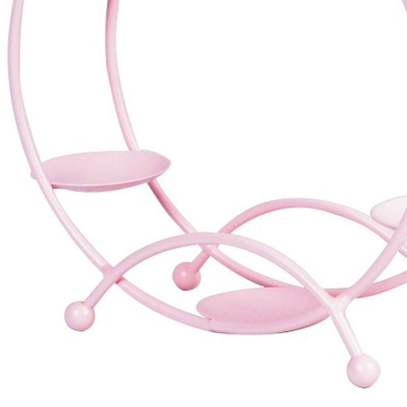 Ferris Wheel Display Rack Decorative Safe Rounded Edge Toys Storage Display Bracket Holder for Home Pink