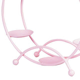 Ferris Wheel Display Rack Decorative Safe Rounded Edge Toys Storage Display Bracket Holder for Home Pink