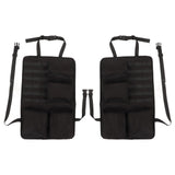2PCS Auto Seat Organizer Oxford Cloth Waterproof Easy Cleaning Odor Free Backseat Car Organizer Black