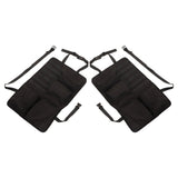 2PCS Auto Seat Organizer Oxford Cloth Waterproof Easy Cleaning Odor Free Backseat Car Organizer Black