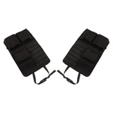 2PCS Auto Seat Organizer Oxford Cloth Waterproof Easy Cleaning Odor Free Backseat Car Organizer Black - Close-Up Angle