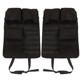2PCS Auto Seat Organizer Oxford Cloth Waterproof Easy Cleaning Odor Free Backseat Car Organizer Black