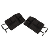 2PCS Auto Seat Organizer Oxford Cloth Waterproof Easy Cleaning Odor Free Backseat Car Organizer Black - Extra Image