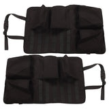 2PCS Auto Seat Organizer Oxford Cloth Waterproof Easy Cleaning Odor Free Backseat Car Organizer Black - Extra Image