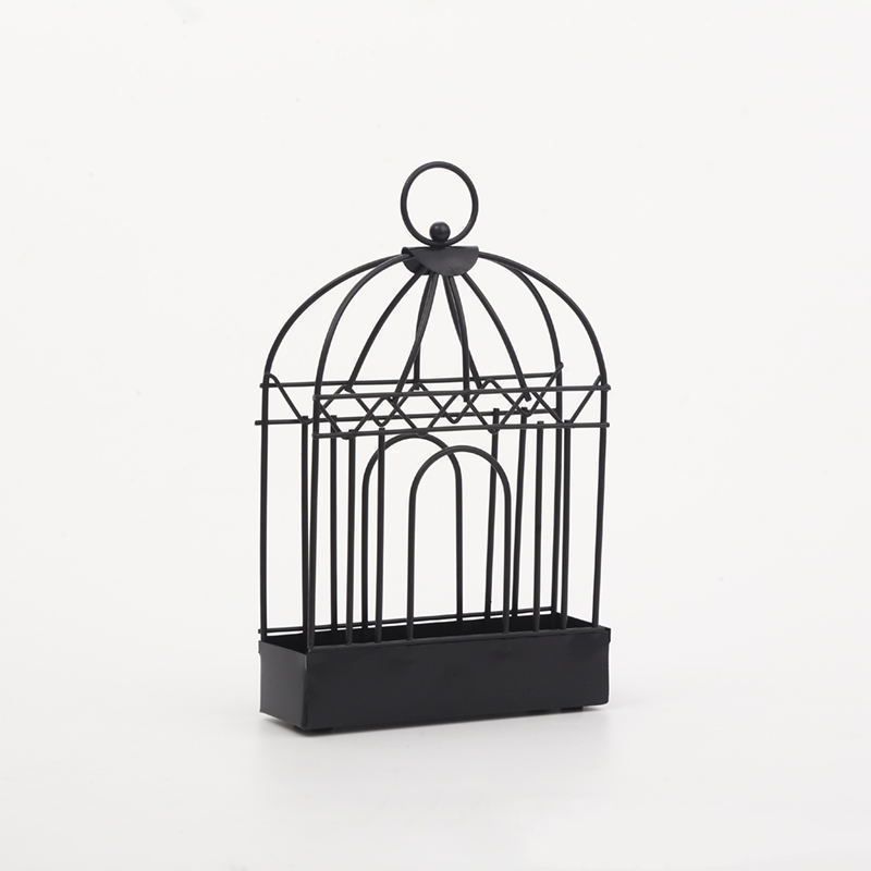 Metal Incense Repellent Holder Suspendable Modern Iron Safe Sandalwood Holder Rack for Home Bedroom Living Room Black