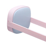 U Shape Hanger Holder Rack Rounded Corner Foldable Wall Mounted Hanger Rack For Bathroom Balcony Blue Pink - Side View