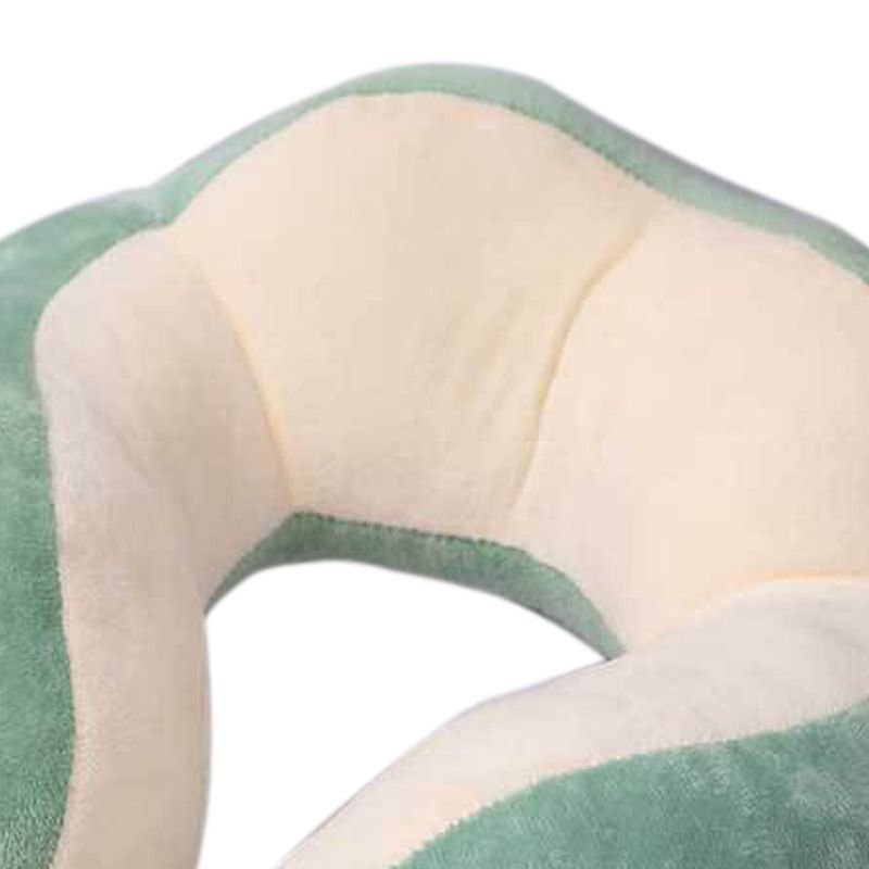 U Shaped Neck Pillow Portable Cute Head Pillow for Office Nap Travel Car Sleeping Double Embroidery Dinosaur