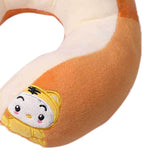 U Shaped Neck Pillow Portable Cute Head Pillow for Office Nap Travel Car Sleeping Double Embroidery Tiger