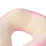 U Shaped Neck Pillow Portable Cute Head Pillow for Office Nap Travel Car Sleeping Double Embroidery Pig - Front View