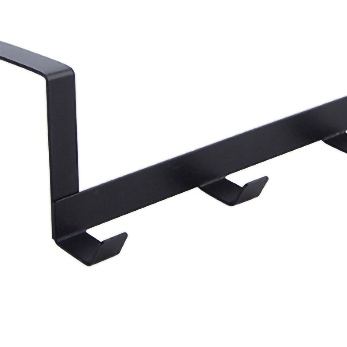 Door Hook Hanger Coat Rack Drill Free for Hanging Clothes Hat Bag Towel Bathroom Entryway Black