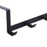Door Hook Hanger Coat Rack Drill Free for Hanging Clothes Hat Bag Towel Bathroom Entryway Black