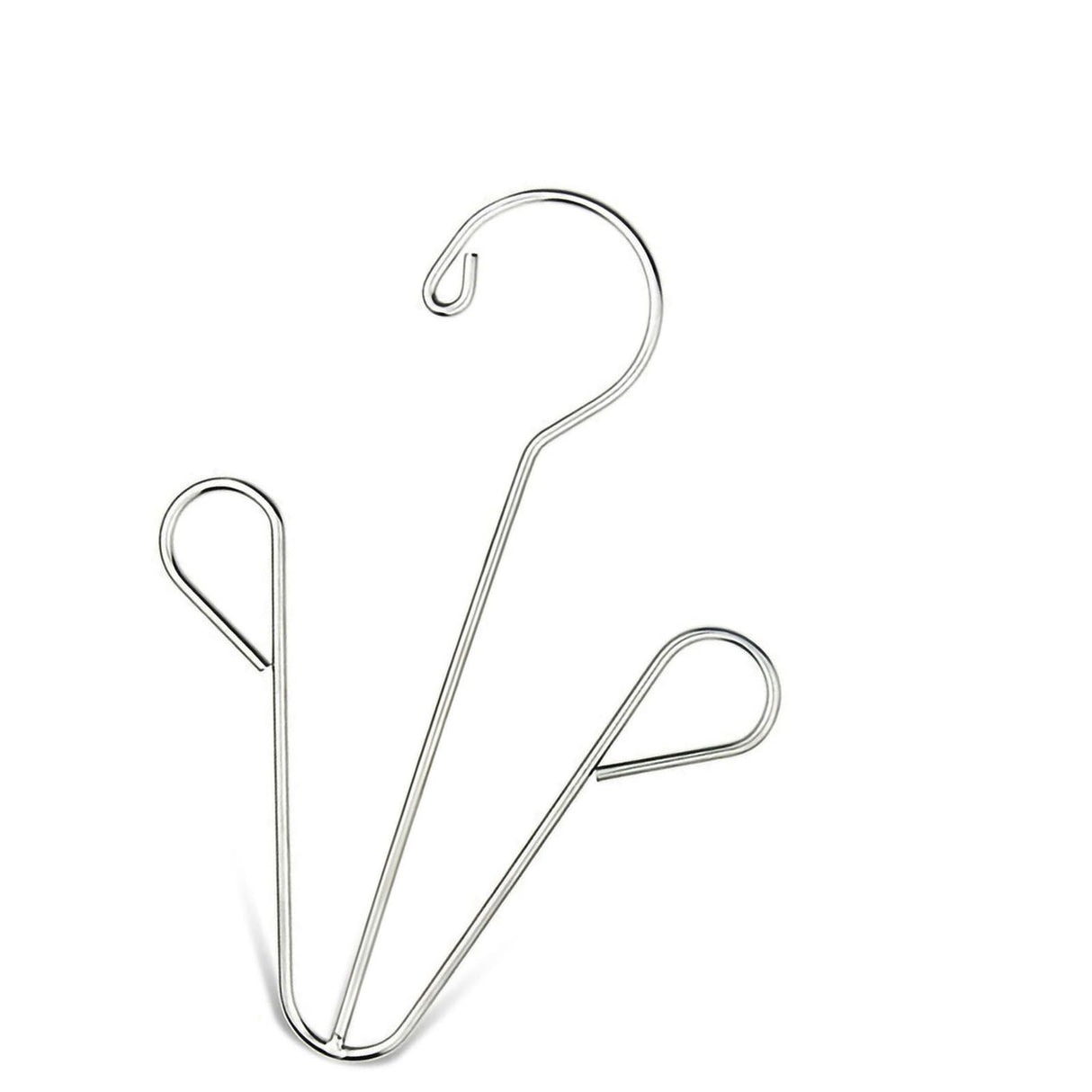 Shoes Hanging Drying Rack Double Hook Stainless Steel Storage Organizer Space Saving for Home Dormitory Polished
