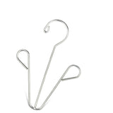 Shoes Hanging Drying Rack Double Hook Stainless Steel Storage Organizer Space Saving for Home Dormitory Polished