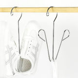 Shoes Hanging Drying Rack Double Hook Stainless Steel Storage Organizer Space Saving for Home Dormitory Polished
