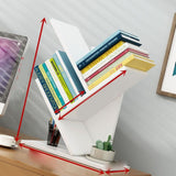 Tree Bookshelf Solid Wood Ingenious 3 Tier Space Saving Book Storage Organizer Shelves for Office Home School White