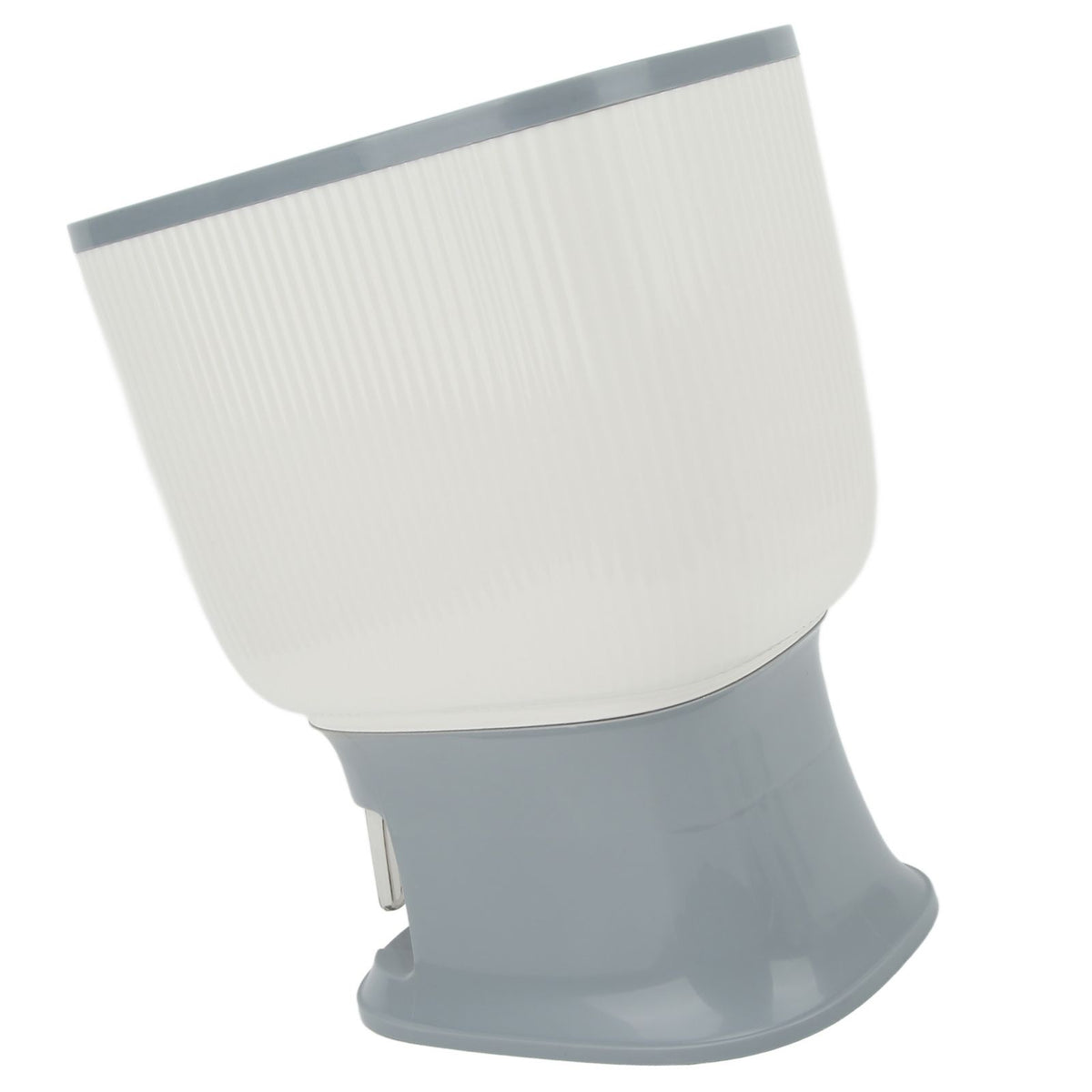 Household Rice Dispenser Large Capacity Automatic Rebound Food Grain Storage Container with Cup Grey