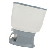 Household Rice Dispenser Large Capacity Automatic Rebound Food Grain Storage Container with Cup Grey