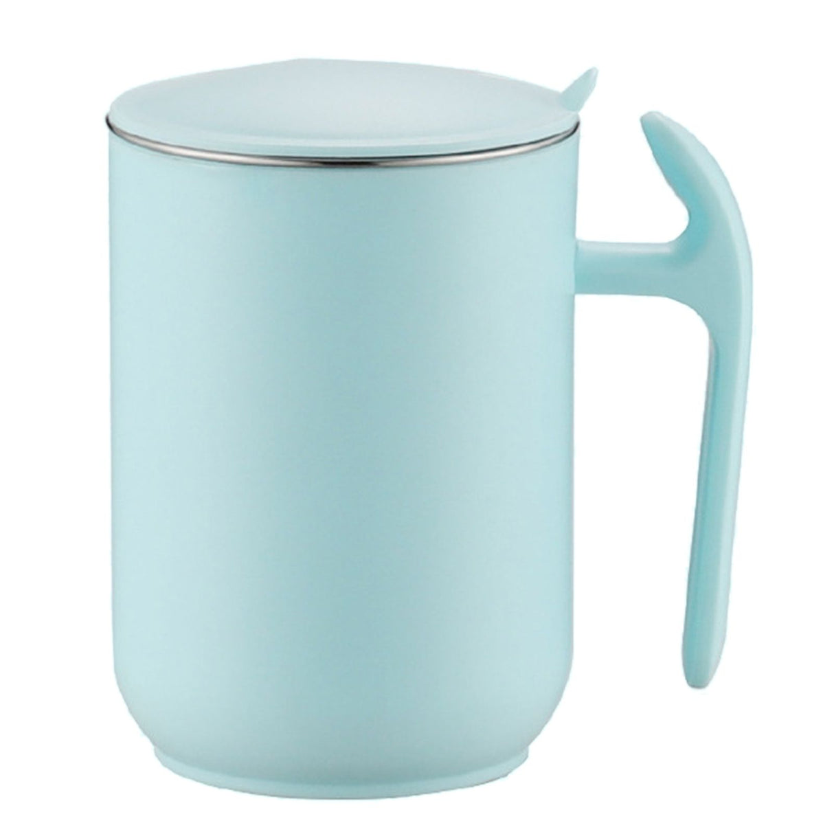 550ml Stainless Steel Double Walled Mugs Leakproof Prevent Scalding Frosted Insulated Coffee Mugs for Home Cafe Office Sky Blue 550ml