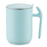 550ml Stainless Steel Double Walled Mugs Leakproof Prevent Scalding Frosted Insulated Coffee Mugs for Home Cafe Office Sky Blue 550ml