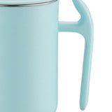 550ml Stainless Steel Double Walled Mugs Leakproof Prevent Scalding Frosted Insulated Coffee Mugs for Home Cafe Office Sky Blue 550ml