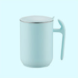 550ml Stainless Steel Double Walled Mugs Leakproof Prevent Scalding Frosted Insulated Coffee Mugs for Home Cafe Office Sky Blue 550ml