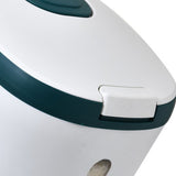 Rice Barrel Storage Box House Sealing Strong Bearing Plastic Flour Tank Can Kitchen Accessories Green 10KG
