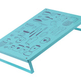 Induction Cooker Shelf Bracket Stylish Simple Gas Stove Cover Base Shelf for Kitchen Green - Top-Down View