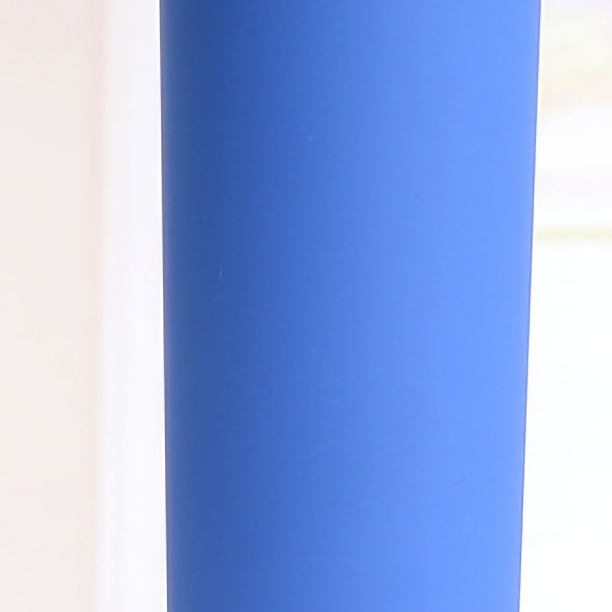 Straw Cup Colorful Plastic Simple Style Comfortable Hand Feeling Large Capacity Drinking Straw Bottle Blue 16oz