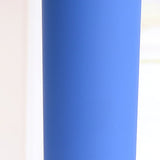 Straw Cup Colorful Plastic Simple Style Comfortable Hand Feeling Large Capacity Drinking Straw Bottle Blue 16oz