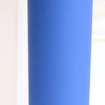 Straw Cup Colorful Plastic Simple Style Comfortable Hand Feeling Large Capacity Drinking Straw Bottle Blue 16oz