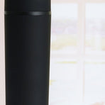 Straw Cup Colorful Plastic Simple Style Comfortable Hand Feeling Large Capacity Drinking Straw Bottle Black 16oz