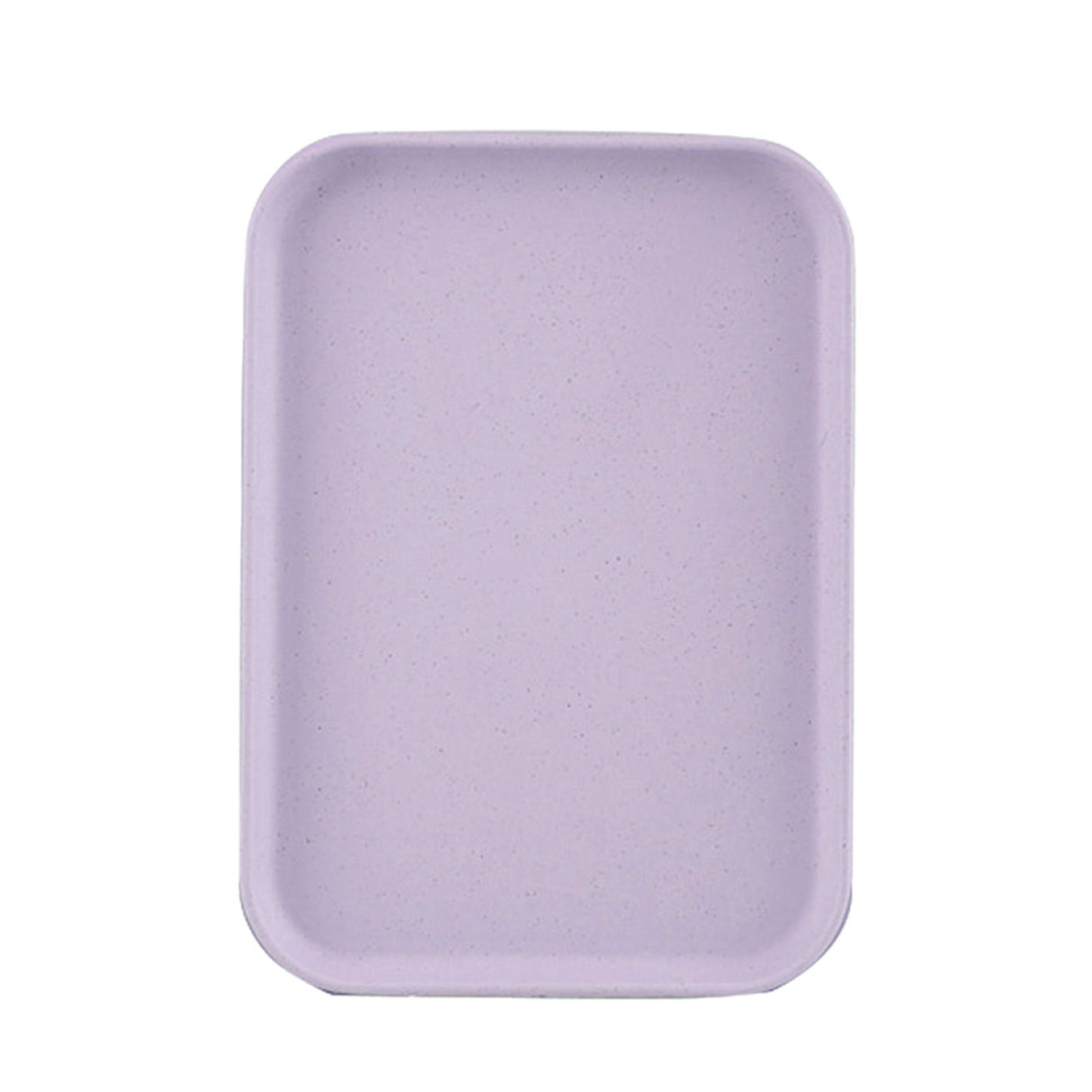 Kitchen Serving Tray Wheat Straw Rectangular Nordic Style Cupcake Fruit Snack Tea Tray for Home Office Restaurant Purple L (Approx. 38x27cm / 15.0x10.6in)