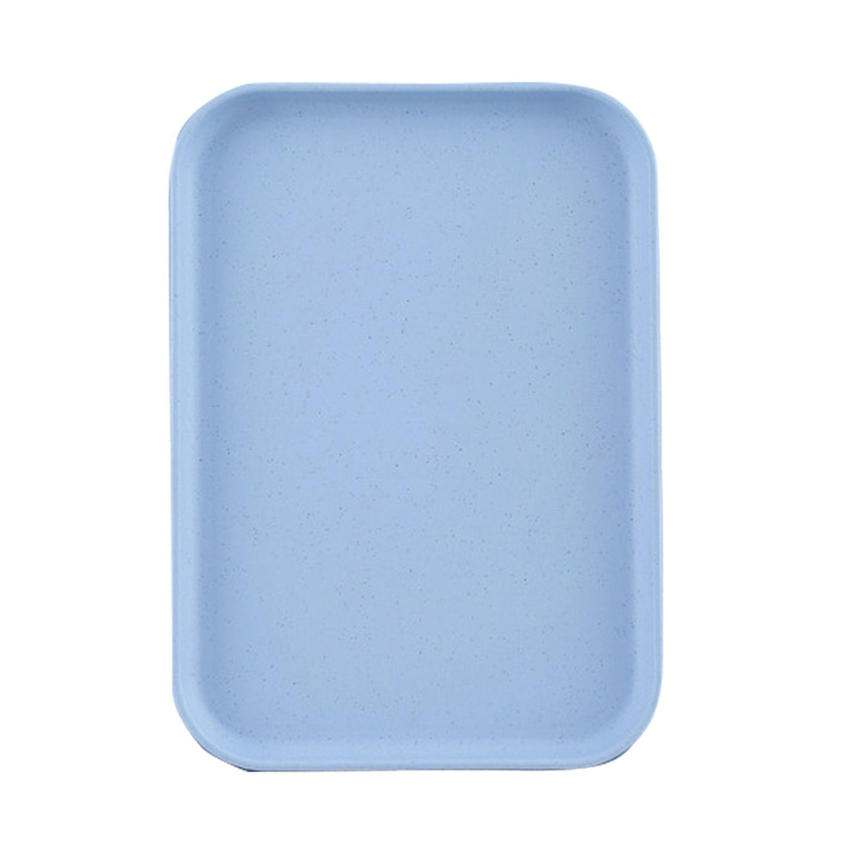 Kitchen Serving Tray Wheat Straw Rectangular Nordic Style Cupcake Fruit Snack Tea Tray for Home Office Restaurant Light Blue S (Approx. 25x17cm / 9.8x6.7in)