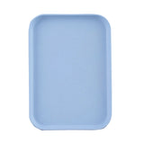 Kitchen Serving Tray Wheat Straw Rectangular Nordic Style Cupcake Fruit Snack Tea Tray for Home Office Restaurant Light Blue S (Approx. 25x17cm / 9.8x6.7in)