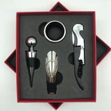 Wine Opener Set Rustproof Stainless Steel Exquisite Packaging Handle Corkscrew Kit for Home Bar Restaurant Gifts Red