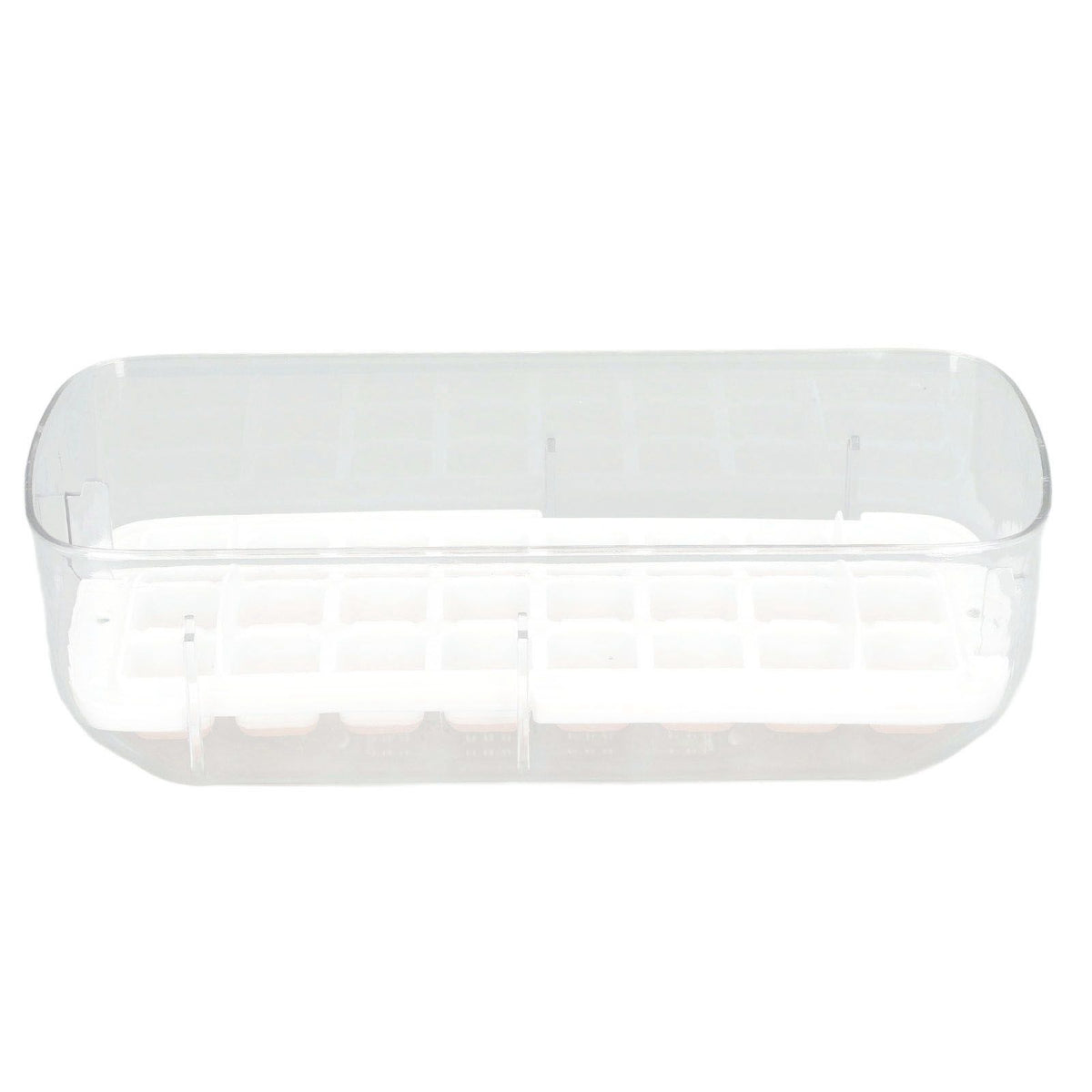 Silicone Ice Cube Mold BPA Free Square Ice Tray Storage Box with Lid for Household Pink